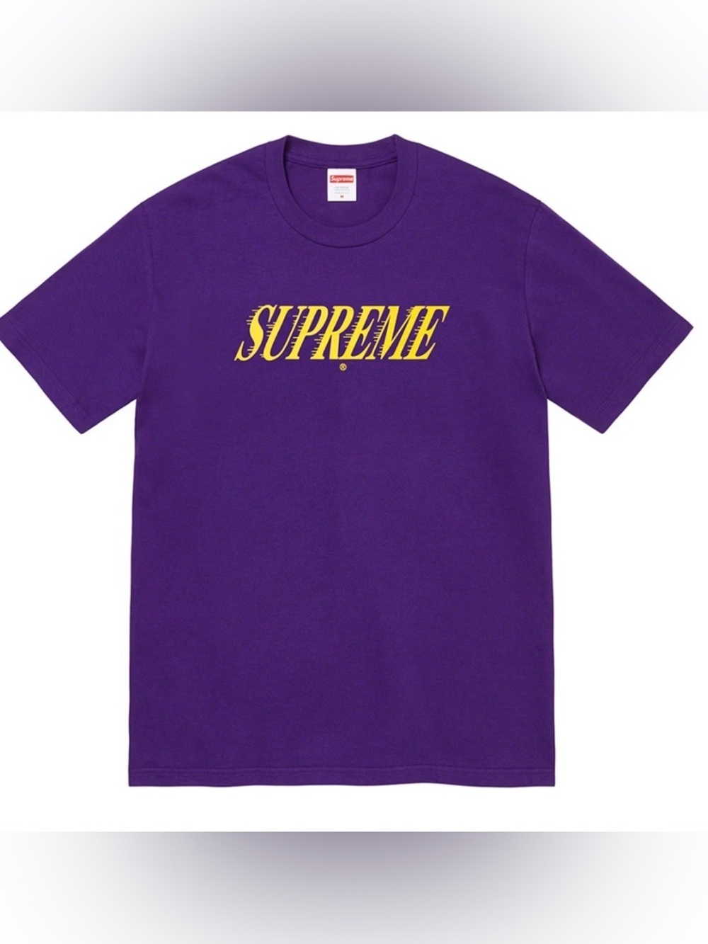 Supreme black slap shot tee LAKERS colorway S